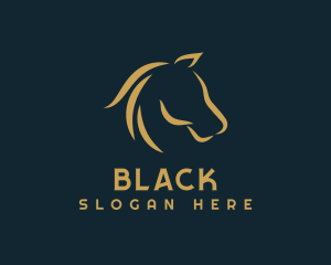 Horse Mane Equine Logo