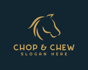 Horse Mane Equine Logo