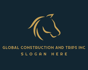 Pony - Horse Mane Equine logo design