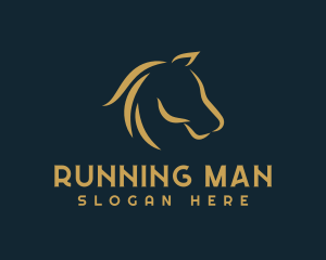 Riding - Horse Mane Equine logo design