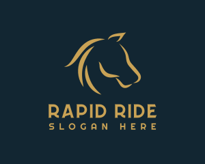 Horse Mane Equine logo design