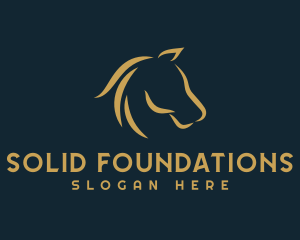 Steed - Horse Mane Equine logo design