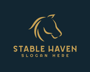 Horse Mane Equine logo design