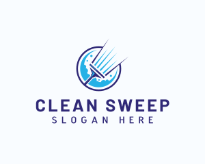 Mop - Mop Cleaning Sanitation logo design