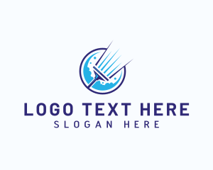 Squeegee - Mop Cleaning Sanitation logo design