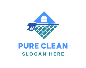 House Pressure Washer logo design