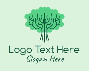 Landscaping - Green Tree Park logo design