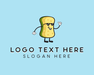 Clean - Cleaning Sponge logo design