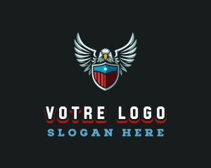 Patriotic American Eagle Logo