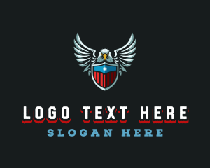 Aeronautics - Patriotic American Eagle logo design