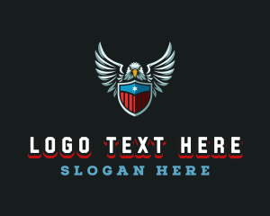 Patriotic American Eagle Logo