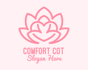 Pink Lovely Lotus  logo design