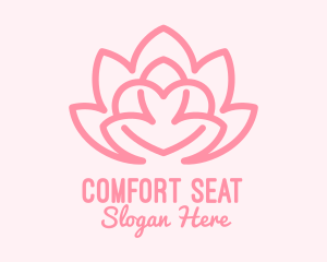 Pink Lovely Lotus  logo design