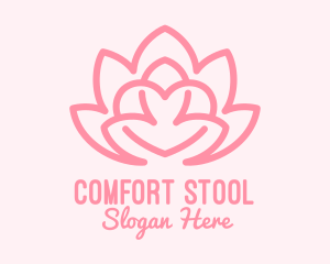 Pink Lovely Lotus  logo design