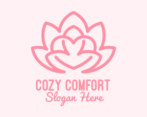 Pink Lovely Lotus  logo design