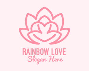 Pink Lovely Lotus  logo design