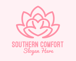 Pink Lovely Lotus  logo design