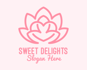 Pink Lovely Lotus  logo design