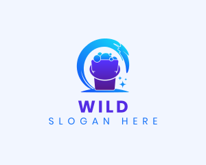 Splash - Cleaning Bucket Wash logo design