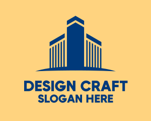 Architectural - Blue Architectural Building logo design