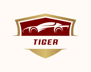 Sports Car - Sports Car Mechanic Shield logo design