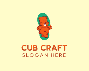 Cub - Cute Teddy Bear logo design