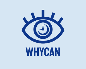 Optometrist - Eye Surveillance Clock logo design