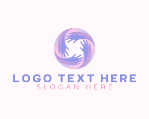 Donation - Hand Charity Support logo design