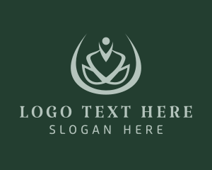 Lotus - Green Yoga Wellness logo design