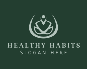 Green Yoga Wellness logo design