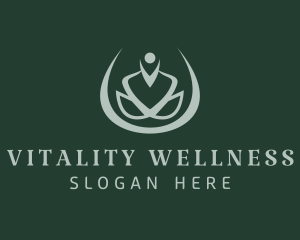 Green Yoga Wellness logo design