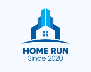 Blue Home Property logo design