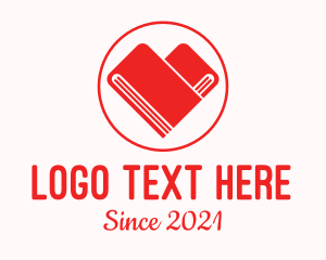 Red Book Heart  Logo