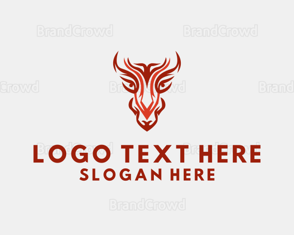 Mythical Dragon Head Logo