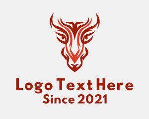 Mythical - Mythical Dragon Head logo design