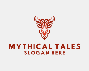 Mythical Dragon Head  logo design