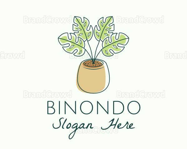Minimalist Garden Plant Logo