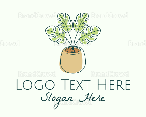 Minimalist Garden Plant Logo