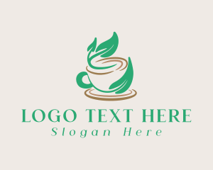 Tearoom - Coffee Tea Mug logo design