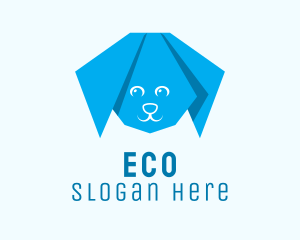 Blue Dog Origami Logo