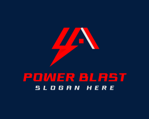 Electric Lightning Home Power logo design