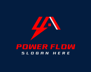 Electric Lightning Home Power logo design