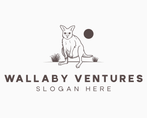 Kangaroo Wallaby Animal logo design