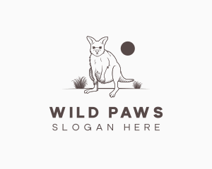 Kangaroo Wallaby Animal logo design