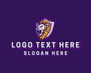 Lion - Lion Gaming Shield logo design