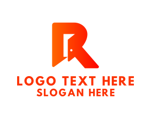 Letter R - Open Door Architecture logo design