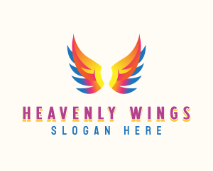 Angel Holy Wings logo design