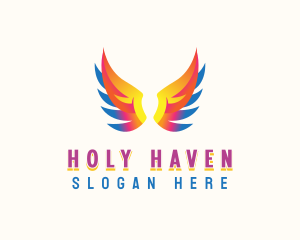 Angel Holy Wings logo design