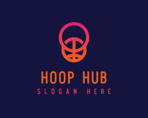 Hoop - Basketball Ring Letter O logo design