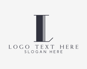 Elegant Beauty Wellness Letter L logo design